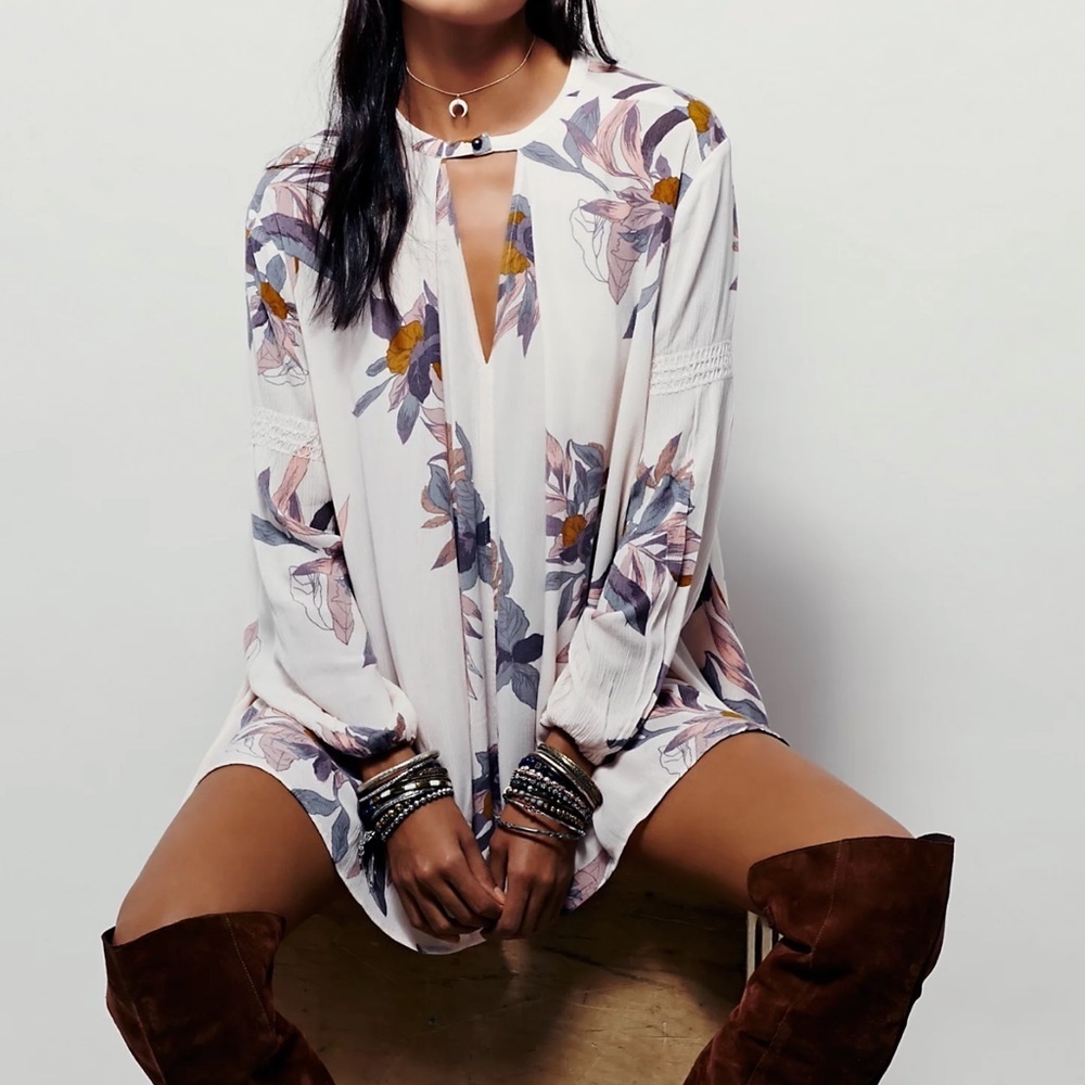 Free People Electric Orchard Swing Tunic